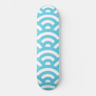 Blauwellenmuster Skateboard