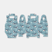 Blauwhalmuster Geschenkschachtel (Ungefaltet)