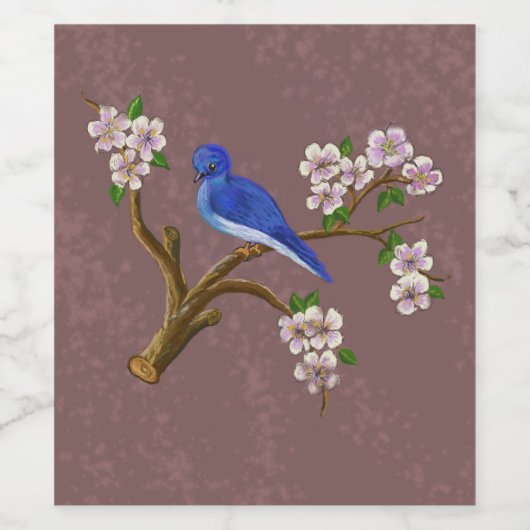 Blauwild Weinetikett (Einzelnes Label)