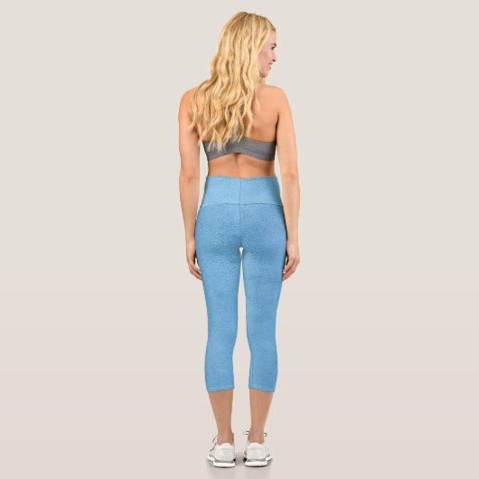 BlauWildleder (aussehend) Leggings (Rückseite)