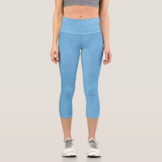 BlauWildleder (aussehend) Leggings (Vorderseite)