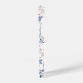 Blauwintermuster für Vintage Blume iPhone Hülle (Linke Seite)