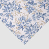 Blauwintermuster für Vintage Blume Seidenpapier (Ausschnitt)