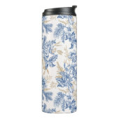 Blauwintermuster für Vintage Blume Thermosbecher (Nach links gedreht)