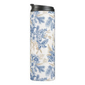 Blauwintermuster für Vintage Blume Thermosbecher (Nach rechts gedreht)