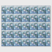 Blauwinterpapier Geschenkpapier (Flach)