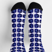 Blauwürfel Socken (Oben)