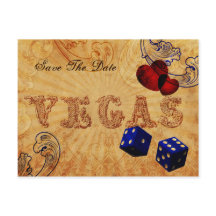 Blauwürfel Vintag Vegas Save the Date