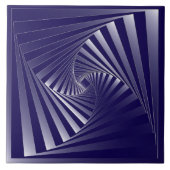 Blauzebrageometrie Fliese (Vorderseite)