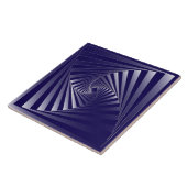 Blauzebrageometrie Fliese (Seite)