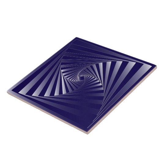 Blauzebrageometrie Fliese (Seite)