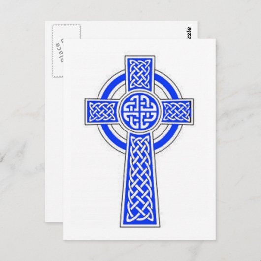 Blauzellenkreuzung Postkarte (Vorne/Hinten)