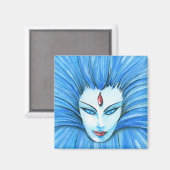Blauzunge Magnet (Vorderseite/Rückseite)