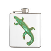 Blauzungenflasche Flachmann (Vorderseite)