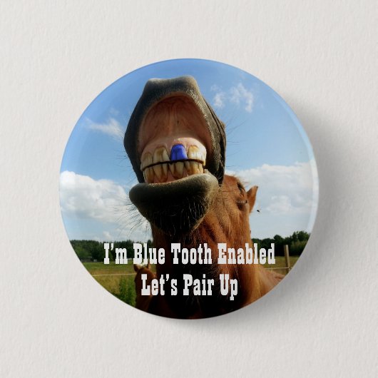 Blauzungenkäste Button (Vorderseite)