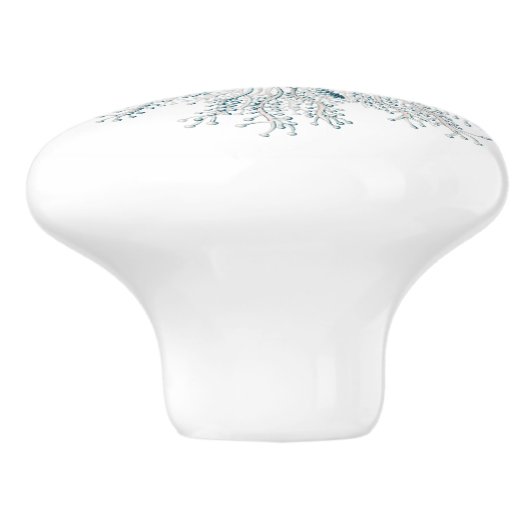 Blauzungenknopf Keramikknauf (Seitenansicht)