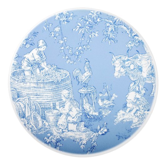 Blauzungenknöpfe Keramikknauf (Vorderseite)