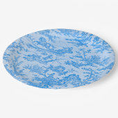 Blauzungenkopfplatte Pappteller (Schrägansicht)