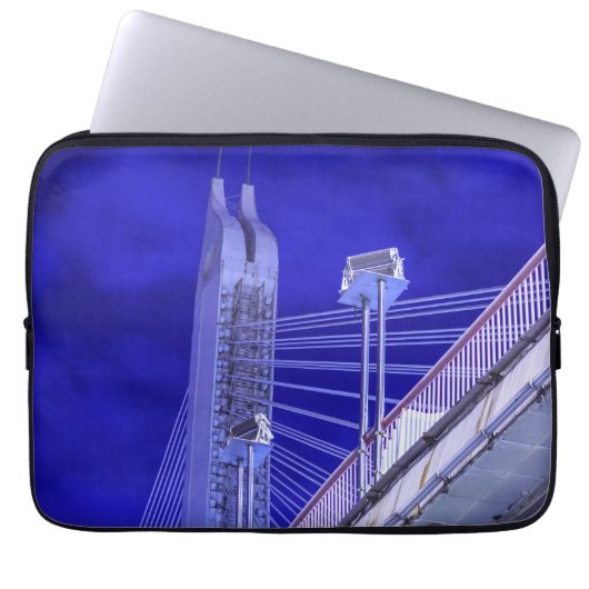 Blauzungenkugel Laptopschutzhülle (Vorderseite)