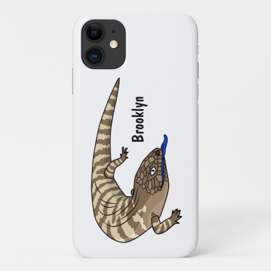 Blauzungenreptilierer Cartoon Case-Mate iPhone Hülle (Rückseite)