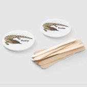 Blauzungenreptilierer Cartoon Fächer (Non-assembled)