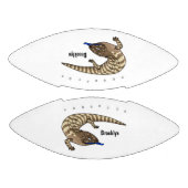 Blauzungenreptilierer Cartoon Football (Paneele)