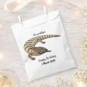Blauzungenreptilierer Cartoon Geschenktütchen (Ausgeschnitten)