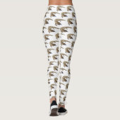 Blauzungenreptilierer Cartoon Leggings (Rückseite)