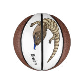 Blauzungenreptilierer Cartoon Mini Basketball (Vertikal)