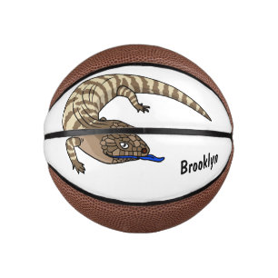 Blauzungenreptilierer Cartoon Mini Basketball