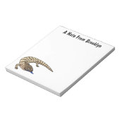 Blauzungenreptilierer Cartoon Notizblock (Rotiert)