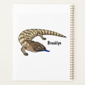 Blauzungenreptilierer Cartoon Planer (Rückseite)