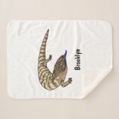 Blauzungenreptilierer Cartoon Sherpadecke (Vorderseite (Horizontal))