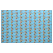 Blauzungenreptilierer Cartoon Stoff (Fat Quarter (45,7 x 55,9 cm))