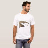 Blauzungenreptilierer Cartoon T-Shirt (Vorne ganz)