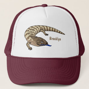 Blauzungenreptilierer Cartoon Truckerkappe