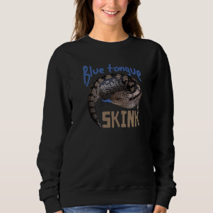 Blauzungenrosa-Eidechse 1 Sweatshirt