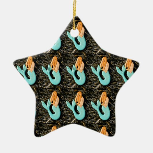 Blauzungenschmuck Keramik Ornament (Vorne)