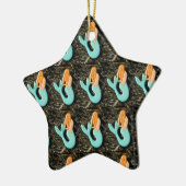 Blauzungenschmuck Keramik Ornament (Links)
