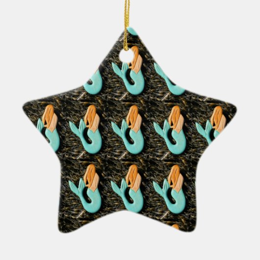 Blauzungenschmuck Keramikornament (Vorne)