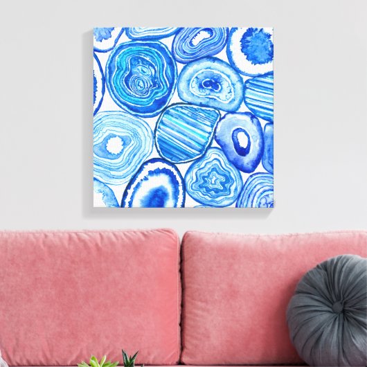 Blauzungenstücke Leinwanddruck (Insitu (Wohnzimmer))