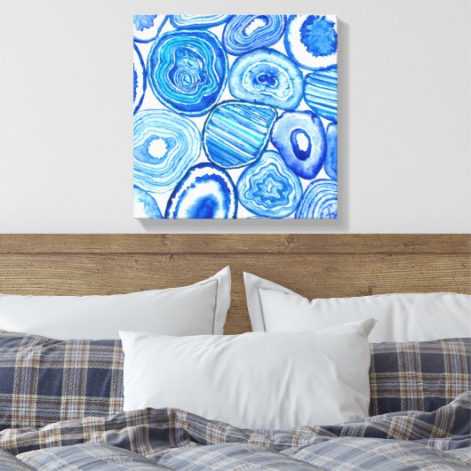 Blauzungenstücke Leinwanddruck (Insitu (Schlafzimmer))