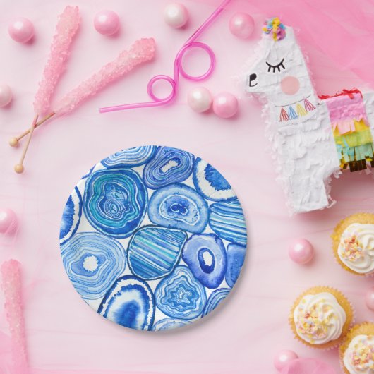 Blauzungenstücke Pappteller (Party)