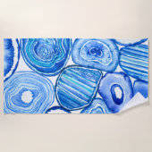 Blauzungenstücke Strandtuch (Vorderseite)