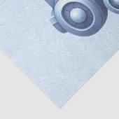 Blauzungenteppich Seidenpapier (Detail)