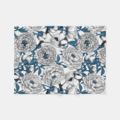 Blauzungenvögel Fleecedecke (Vorderseite (Horizontal))