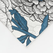 Blauzungenvögel Fleecedecke (Ecke)