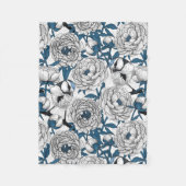 Blauzungenvögel Fleecedecke (Vorderseite)