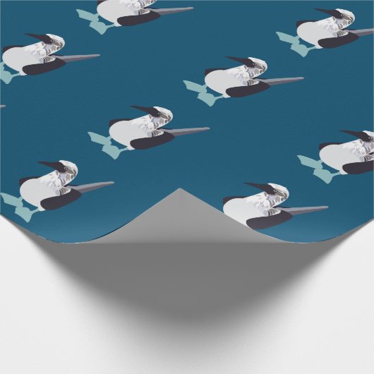 Blauzungenvogel Geschenkpapier (Ecke)