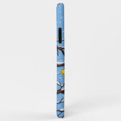 Blauzungenvögel im Winter Case-Mate iPhone Hülle (Hinten/Rechts)